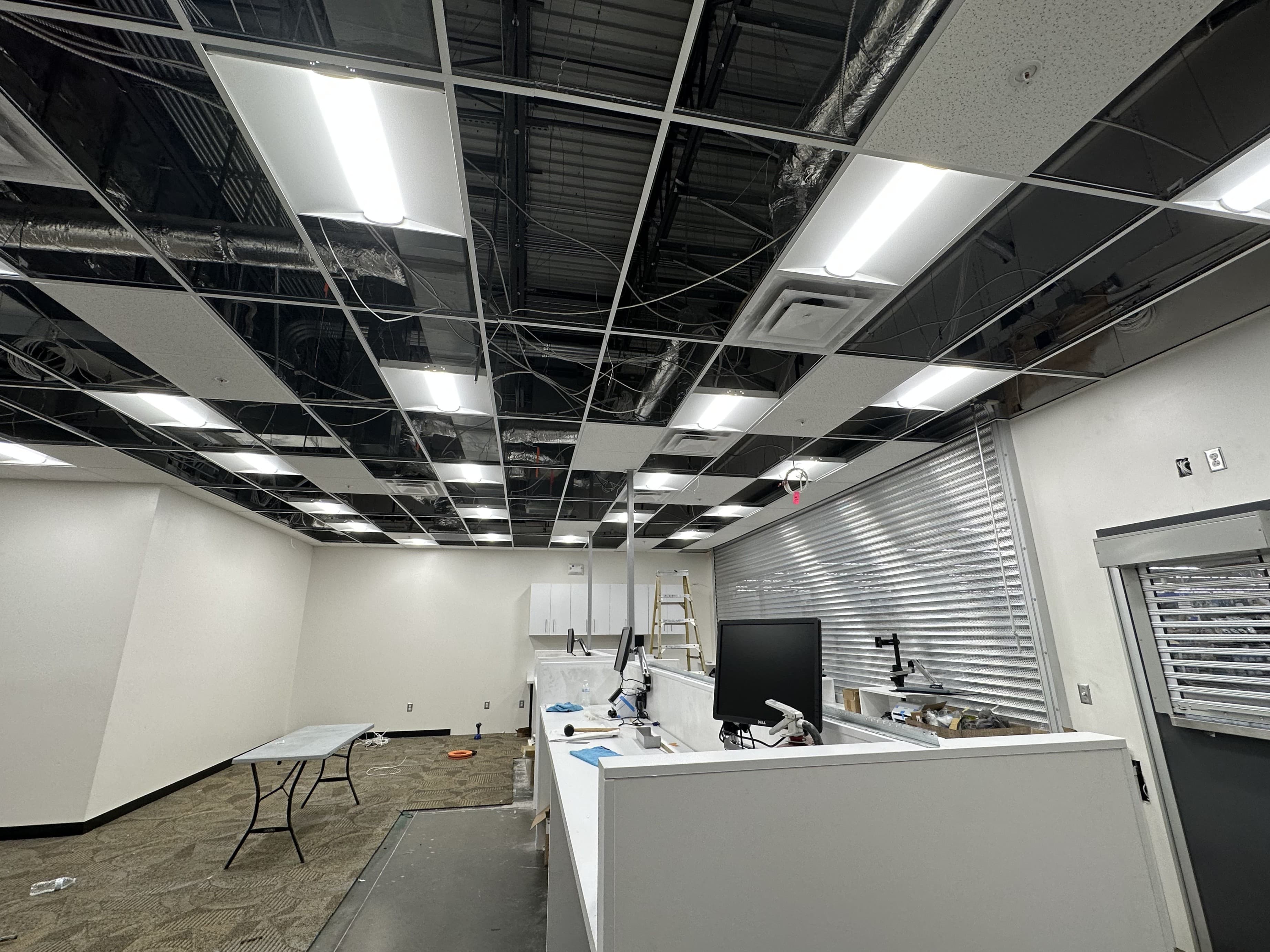 Ceiling framing and remodeling work in progress